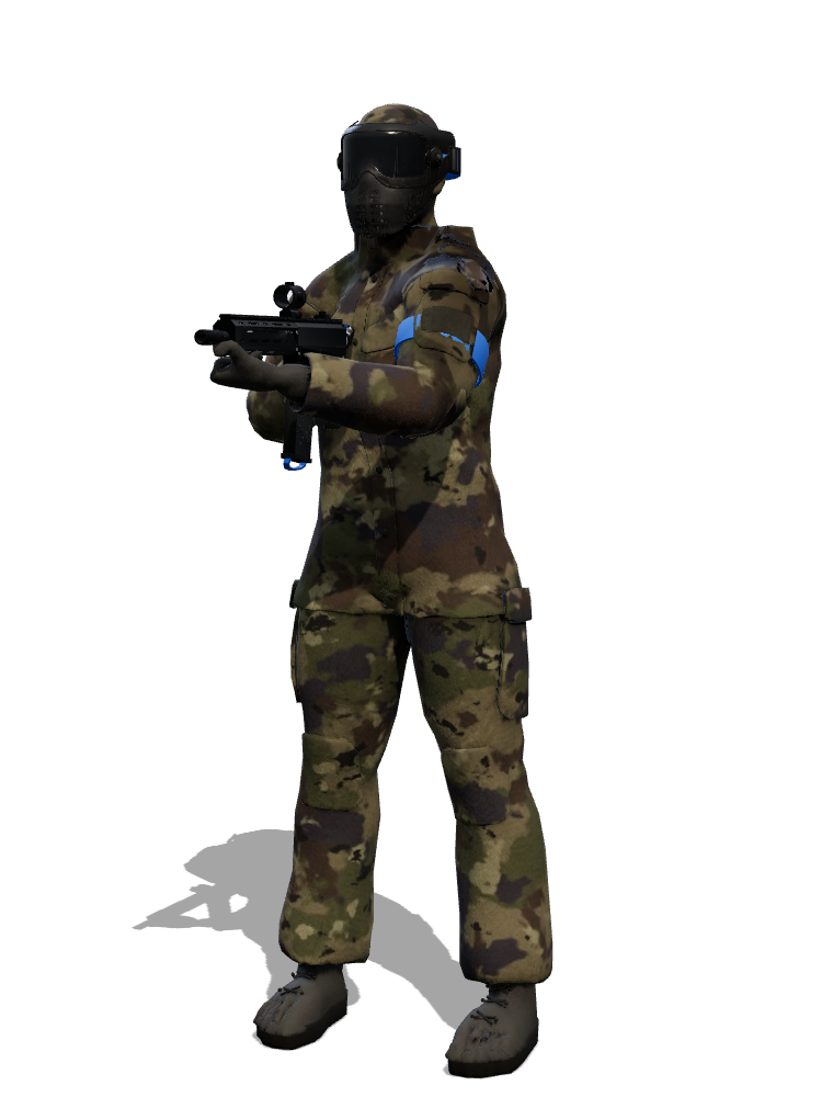 Blue team player