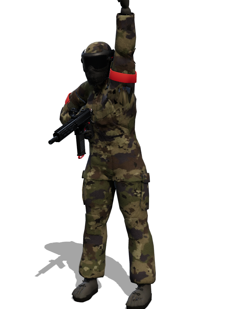 Eliminated, hand up